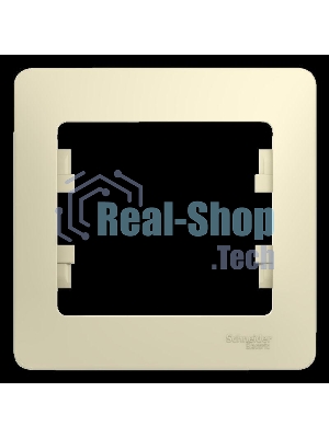 Рамка 1-м Glossa беж. SchE GSL000201