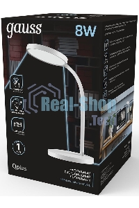 Светильник Gauss GT5031 настольный на подставке белый 8Вт