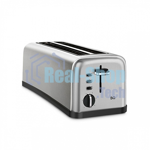 Тостер BQ T2003 Steel-Black, Мощность 1500 Вт, 6 степеней поджаривания
