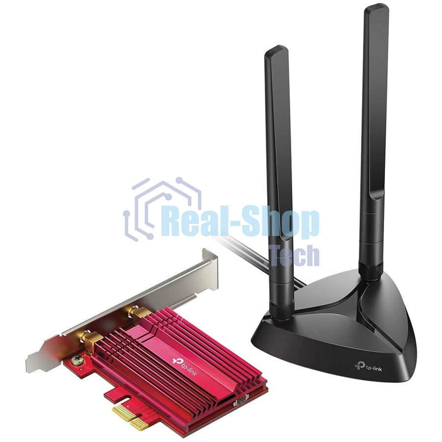 Адаптер TP-Link Wi-Fi 11AX 3000Mbps dual-band PCI-E adapter, two external Antennas