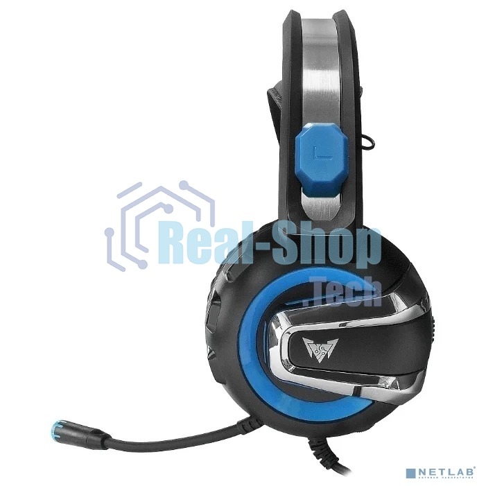 Гарнитура проводная игровая Crown CMGH-3001 черный/синий