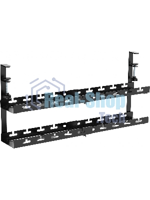 Кабель-канал Cactus CS-CM-700-2BK для столов 72.8x13.5x34.2 см черный