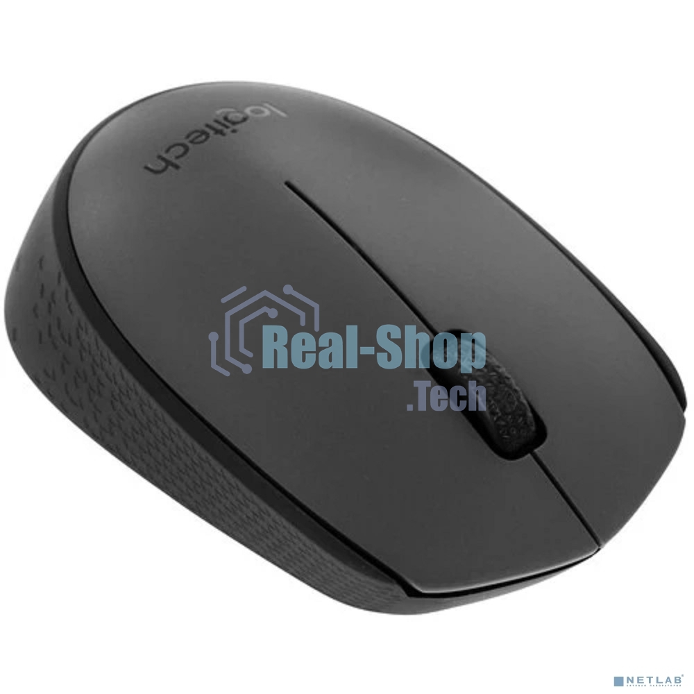Мышь беспроводная Logitech M170 черный/темно-серый, 1000 dpi, радиоканал, USB, кнопки - 3