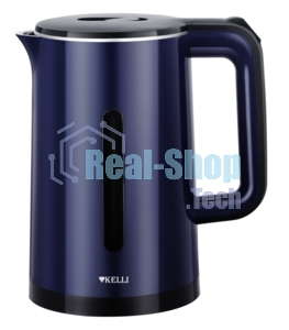 Чайник электрический Kelli KL-1375 1,8л. пластик, синий