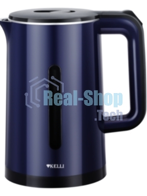 Чайник электрический Kelli KL-1375 1,8л. пластик, синий