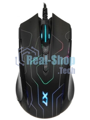 Мышь проводная A4Tech X89 Maze черный, 2400 dpi, USB, кнопки - 8