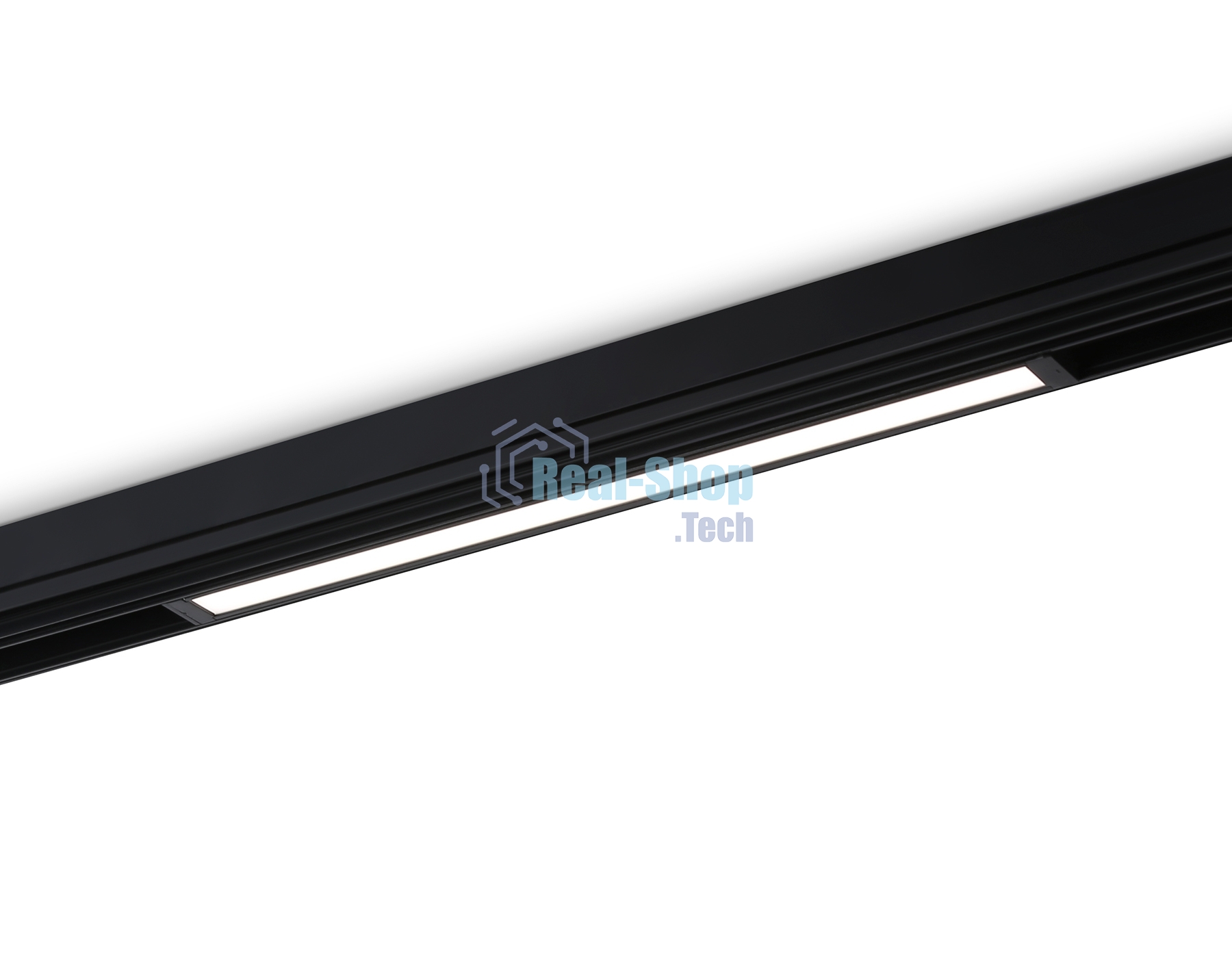 Управляемый светодиодный светильник для шинопровода Magnetic Ambrella light GL1282 BK черный IP20 18W 3000K-6400K 220V 120° 452*25*42 (Без ПДУ)
