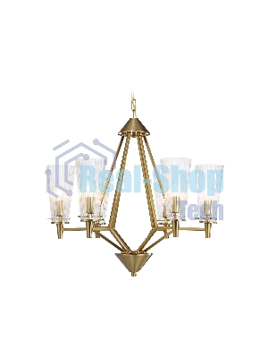 Светильник Ambrella light TR3231/6 BS/FR латунь/белый матовый E14*6 max 40W D610*585