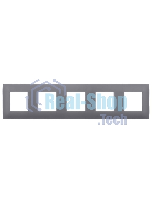 Рамка 5-местная IEK SKANDY SK-F05G (SK-M52-K53) графит