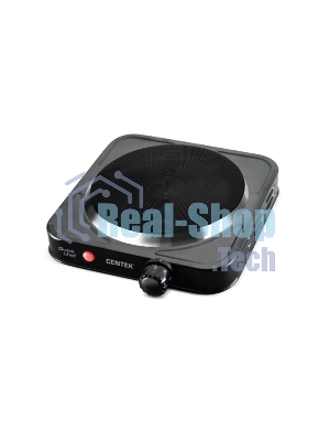 Плита настольная электрическая Centek CT-1506 черный, 1конф ЧУГУН 155мм, 1000Вт, индикатор работы