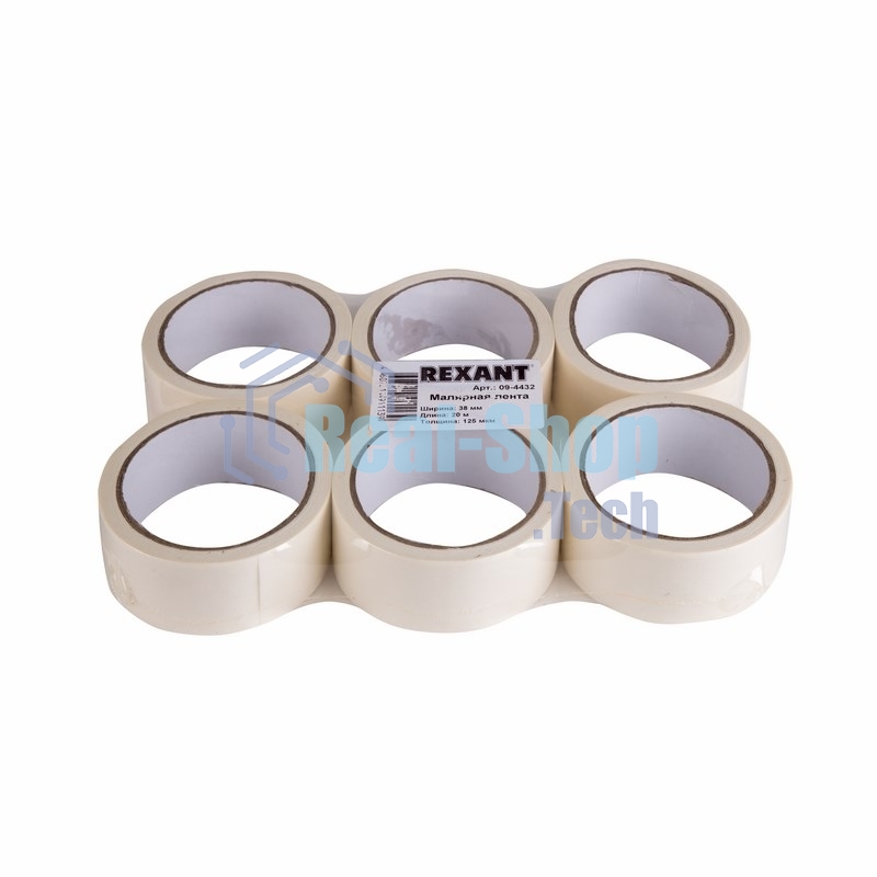 Малярная лента (крепп) Rexant 38 мм (рулон 20 м)