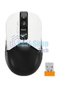 Мышь беспроводная A4Tech Fstyler FG12S белый/черный, 1200 dpi, радиоканал, USB, кнопки - 3