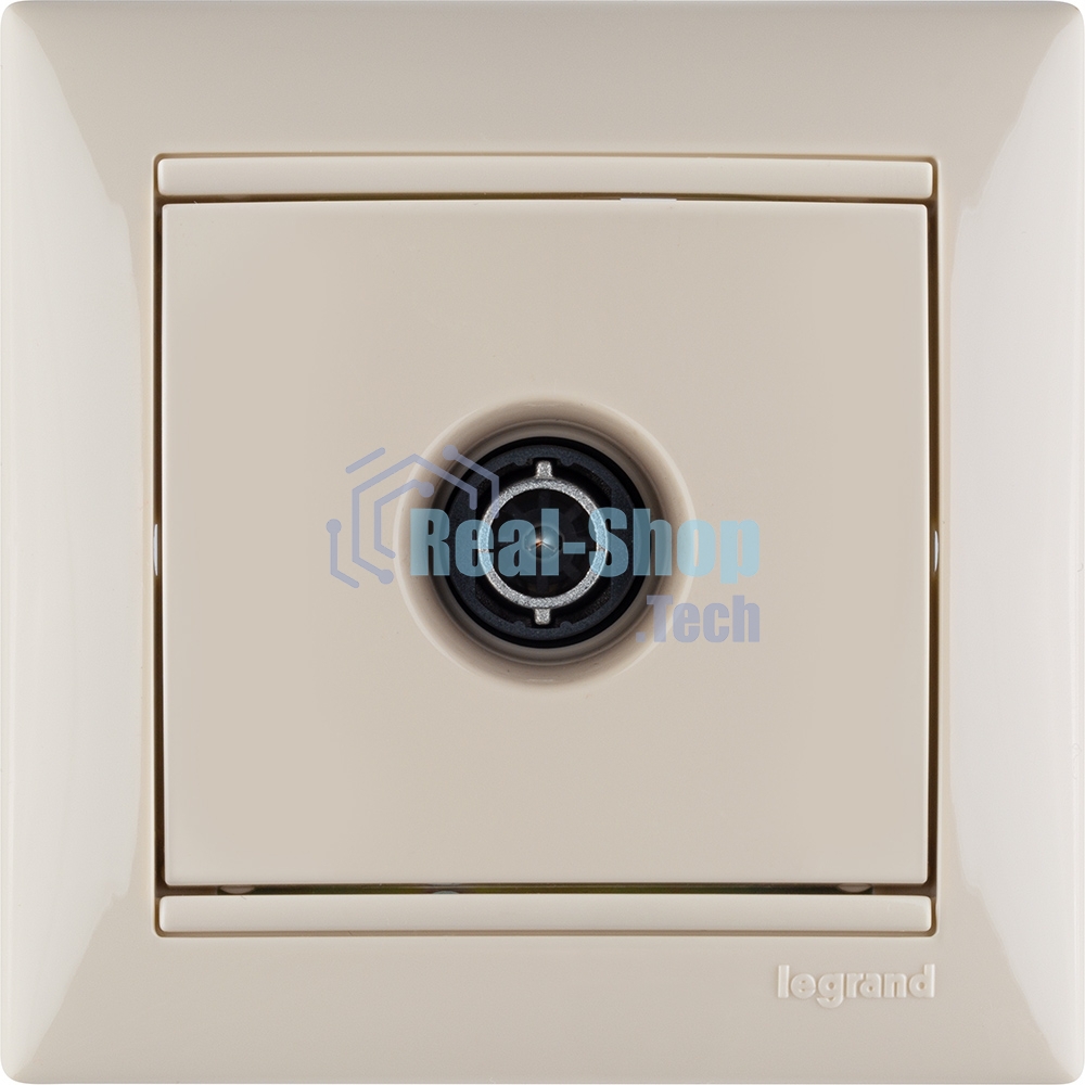 Розетка телевизионная Legrand 774329 TV Valena звезда 1,5Дб 2400МГц (слоновая кость)