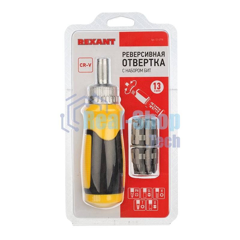 Набор Rexant 13 предметов с реверсивной отверткой