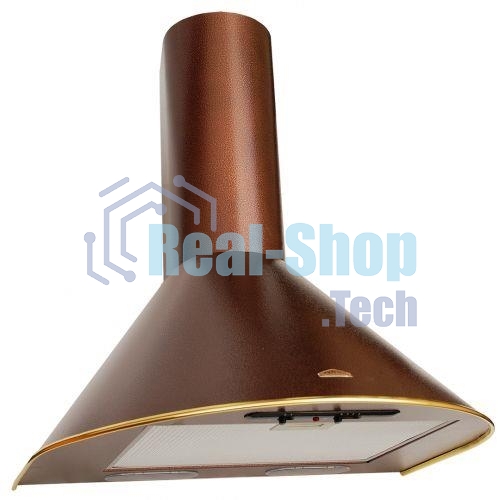 Вытяжка каминная Elikor Эпсилон 60П-430-П3Л медный антик/золотистый, 60 см, 430 куб. м/ч, 54 дБ