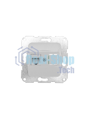 Розетка компьютерная Kranz RJ45 DEA с/у мех. белый