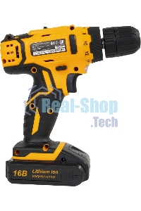 Дрель-шуруповерт аккумуляторная Вихрь ДА-16Л-2К 72/14/32, Аккумуляторная, 16В, 2 АКБ, Кейс