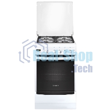Плита газовая Gefest ПГ 5100-03 0002 белый, конфорок 4 шт, духовка 52 л, 50 см x 85 см x 58.5 см