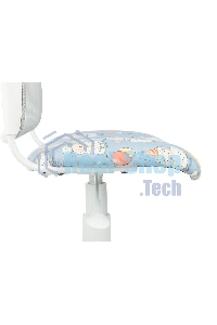 Кресло детское Бюрократ CH-W296NX TW-02 светло-серый овечки, сетка/ткань, крестов. пластик, пластик белый