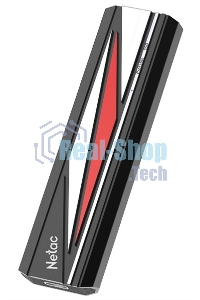 Внешний SSD Netac ZX20L, 512 Gb, USB 3.2 Gen 2x2 Type-C, R/W 2000/1800, черный