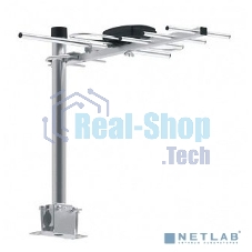 Антенна телевизионная Hyundai H-TAE100 9дБ пассивная серебристый