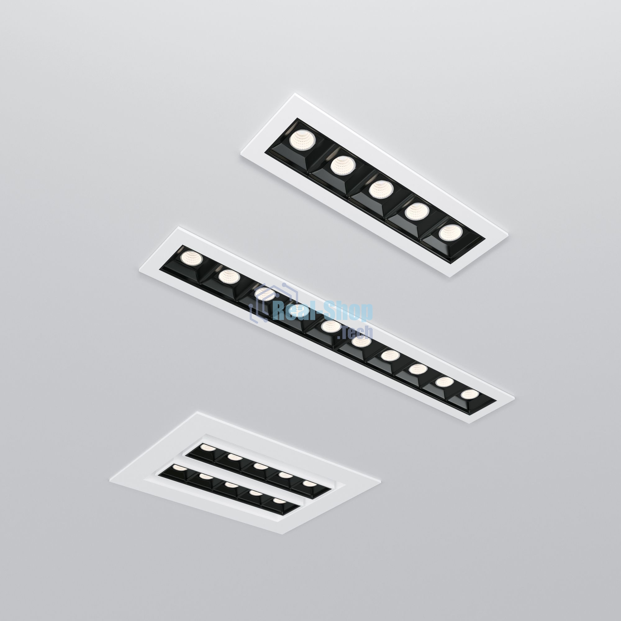 9923 LED / Светильник встраиваемый 9923 LED 20W 4200K белый/черный