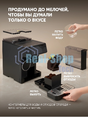Кофемашина Polaris PACM 2071AC 1450Вт черный