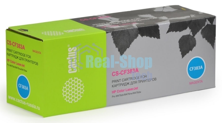 Картридж лазерный Cactus CS-CF383A пурпурный (2700 стр.) для HP LaserJet Pro M476dn, M476nw, M476dw