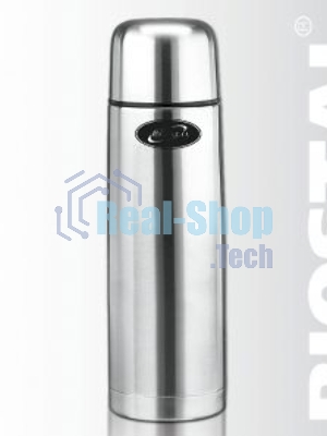 Термос BIOSTAL NB1000 1 л, узкое горло,нерж.,с крышкой-чашкой, 2 пробки (в уп. 12 шт)&