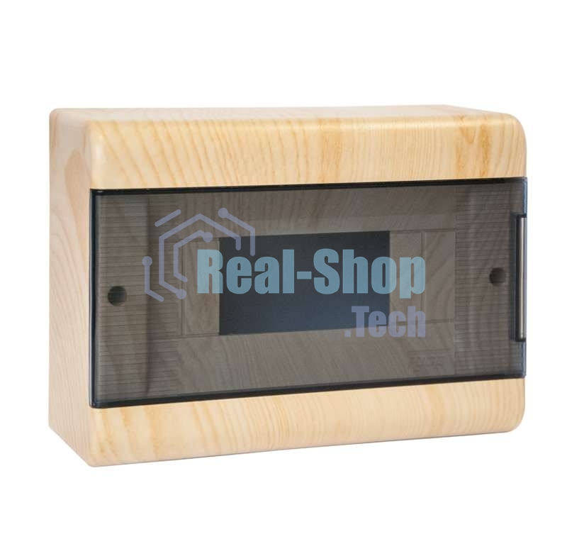 Щиток ОП Тусо 12мод. с прозрачной двер. 280х190х93мм IP40 сосна на светл. основе Рувинил 68012-27М