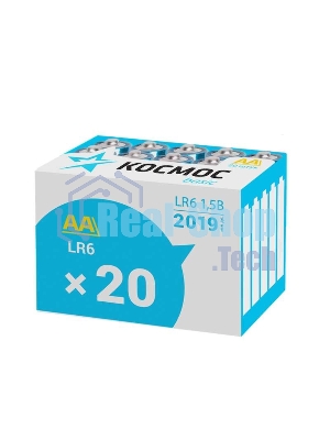 Элемент питания алкалиновый LR LR6 (уп.20шт) Космос KOCLR620BOX