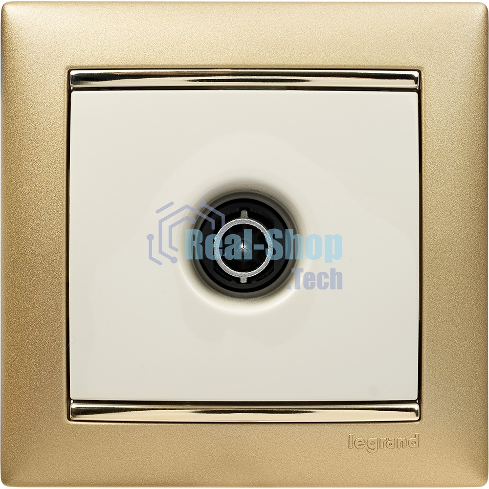 Розетка телевизионная Legrand 774329 TV Valena звезда 1,5Дб 2400МГц (слоновая кость)