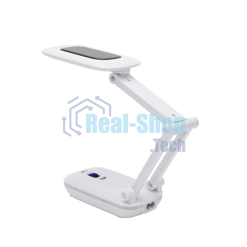 Светильник настольный Rexant Сиквел Про c солнечной панелью и с ночником, 220 В, LED, 5 Вт, 4000 К, бесступенчатое диммирование, заряжаемый, 2 ч автономной работы