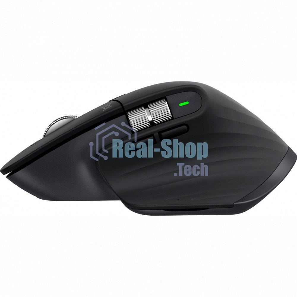 Мышь беспроводная Logitech MX Master 3s графитовый, 8000 dpi, радиоканал, Bluetooth, USB, кнопки - 7