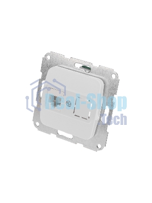 Розетка компьютерная Kranz RJ45 DEA с/у мех. белый