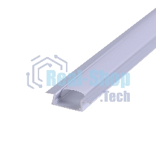 Комплект врезного алюминиевого профиля с рассеивателем Rexant 22х6 мм, 2 м