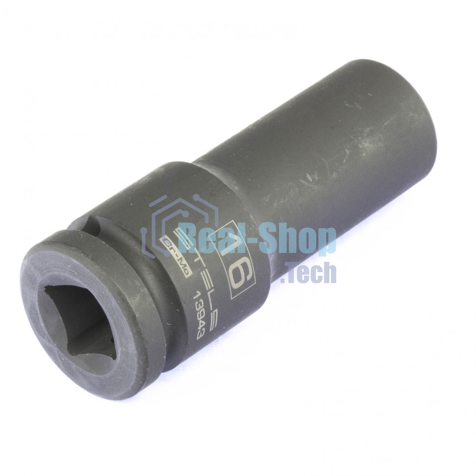 Головка ударная удлиненная шестигранная, 16 мм, 1/2