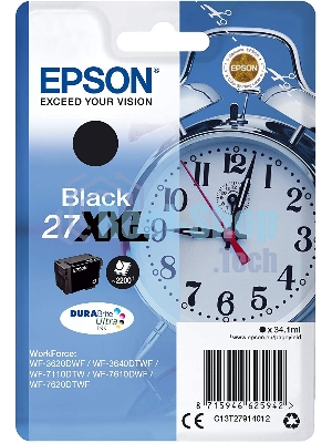 Картридж струйный Epson C13T27914012, 34.1 мл, 2200 к., черный