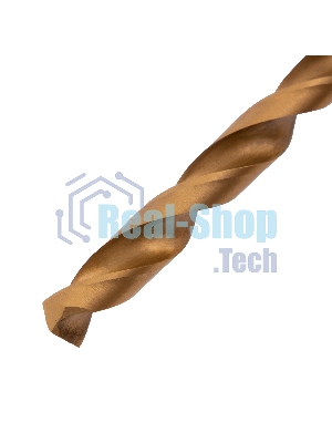 Сверло по металлу Matrix, 9 мм, HSS, нитридтитановое покрытие, цилиндрический хвостовик