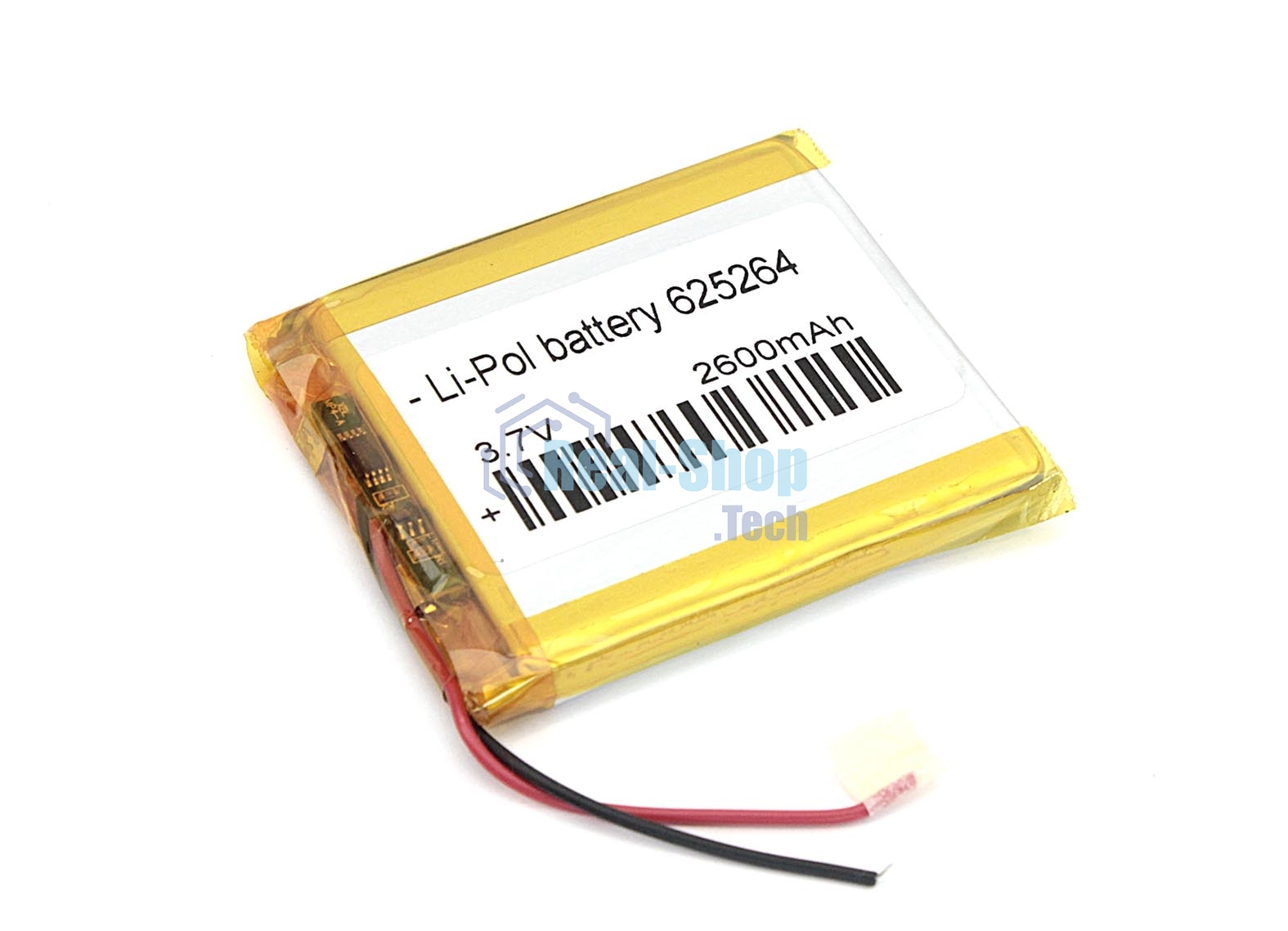 Аккумулятор Li-Pol (батарея) 6.2x52x64мм 2pin 3.7V/2600mAh