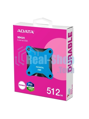 Внешний SSD A-DATA External SD620, 512Gb, USB 3.2, R/W -550/500 MB/s синий
