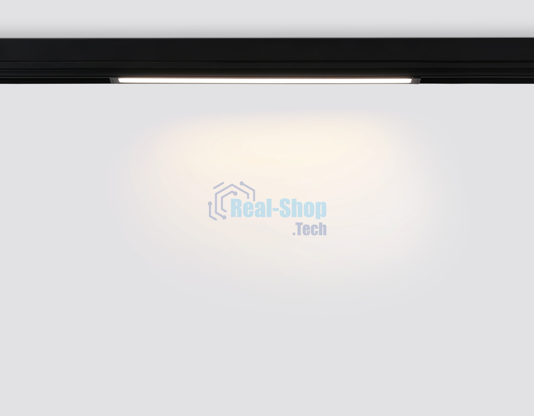 Управляемый светодиодный светильник для шинопровода Magnetic Ambrella light GL1282 BK черный IP20 18W 3000K-6400K 220V 120° 452*25*42 (Без ПДУ)