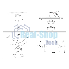 Светильник Ambrella light TN51825 BK черный GX53 max 15W 110*110*39