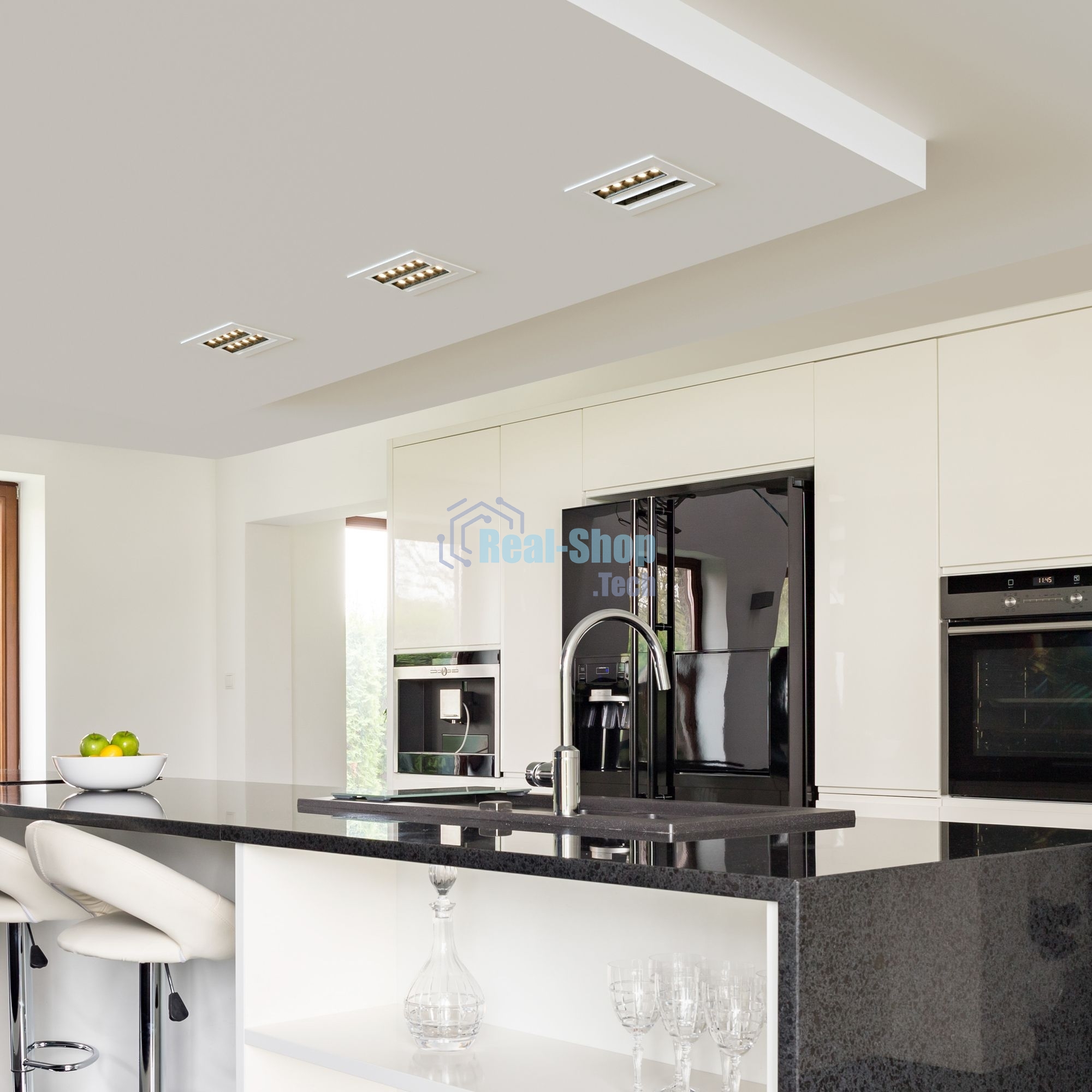 9923 LED / Светильник встраиваемый 9923 LED 20W 4200K белый/черный