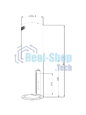 Вытяжка KORTING KHA 35808 DW Cylinder