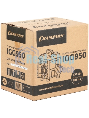 Генератор CHAMPION IGG9500.8/0.9кВт 1.86лс 2.2л 11.7кг 12v