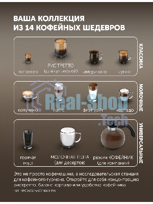 Кофемашина Polaris PACM 2071AC 1450Вт черный