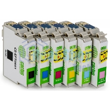 Картридж струйный Cactus CS-EPT0807 черный/желтый/голубой/пурпурный/светло-голубой/светло-пурпурный (68.4 мл) для Epson Stylus Photo P50