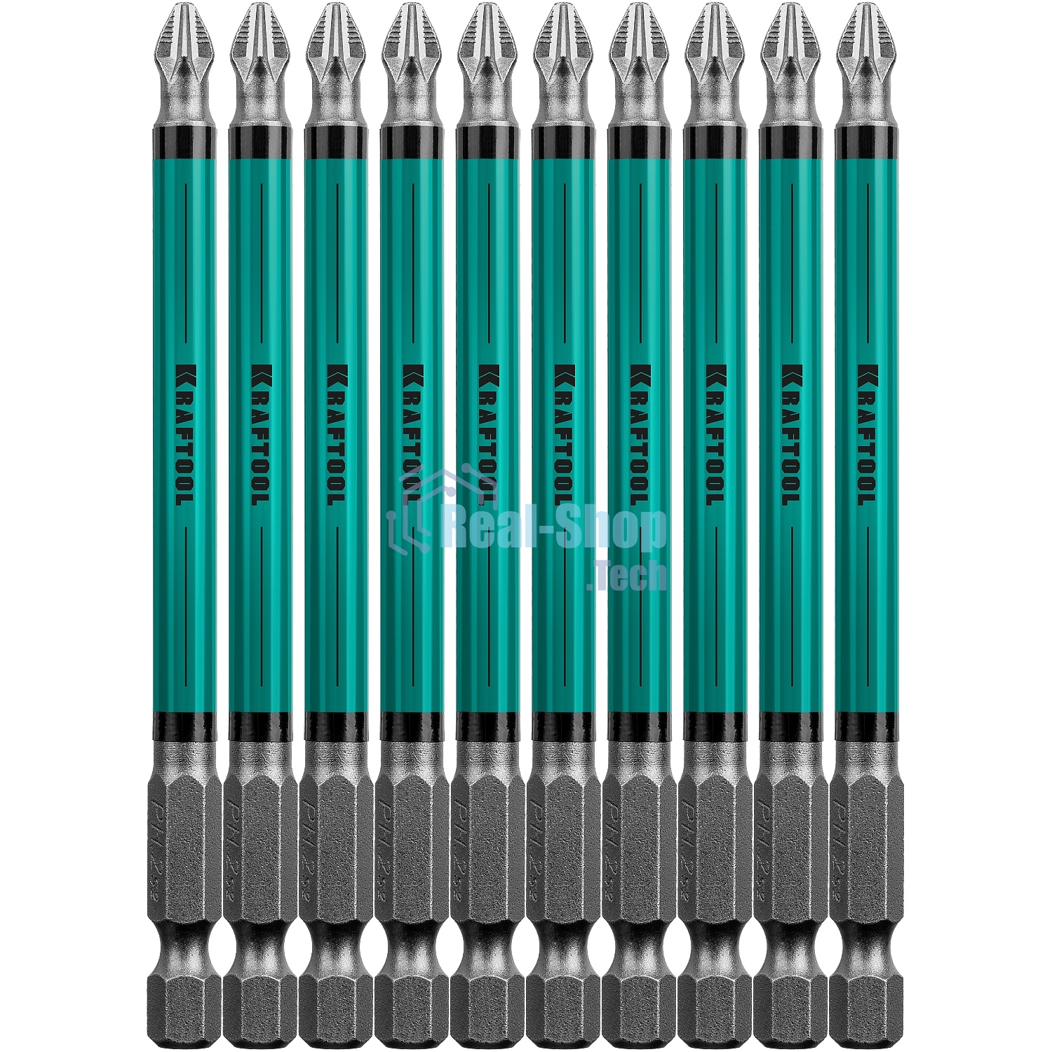 Биты профессиональные KRAFTOOL (PH2, 100 мм, 10 шт.)