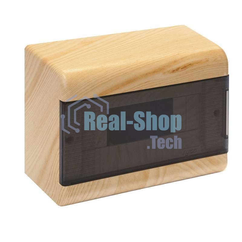 Щиток ОП Тусо 9мод. с прозрачной двер. 222х160х93мм IP40 сосна на светл. основе Рувинил 68029-27М